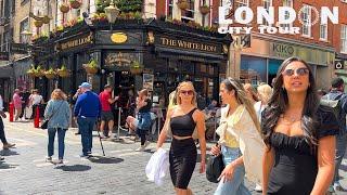 LONDON CITY TOUR | Busy Saturday in Central London | Central London Street Walk 4K