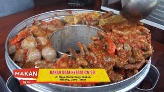 Sensasi Pedas Lezat Bakso Urat Nyerat Ca'So | MAKAN RECEH (24/02/22)