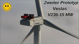 Nissum Bredning wind farm, second prototype of the Vestas V236-15 MW wind turbine 18/20.09.2024