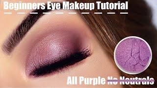 Beginner Eye Makeup Tips & Tricks Everyday Purple Eyeshadow | STEP BY STEP EYE MAKEUP