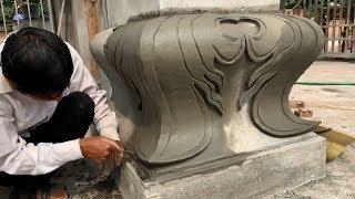 Amazing Techniques Construction Of Concrete Pillars With Sand And Cement Work