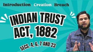 Introduction & Secs. 4, 6, 7 and 23 of Indian Trust Act || Trust: Its creation & requirements