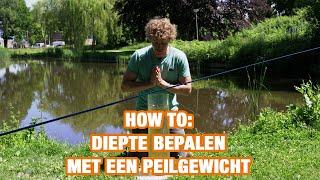 How To: Diepte bepalen met een peilgewicht - Vissen Doe Je Zo!