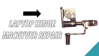 Repairing laptop screen hinges using nuts and bolts