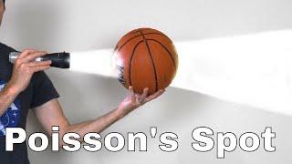 Shining Light Through Solid Balls Using Quantum Mechanics—Poisson's Spot Experiment