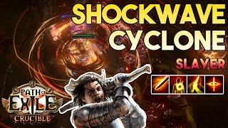 [3.24] Shockwave Cyclone Build (Cane of Kulemak) | Slayer | Necropolis | Path of Exile 3.24