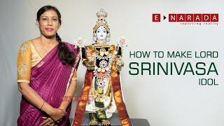 How to make Sri Srinivasa idol | How to tie a dhoti for Maha Vishnu | Venkateswara | Govinda God