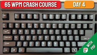 65 WPM Crash Course | DAY 4 | English Typing | Free Typing Lessons | Tech Avi