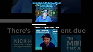  Forgivable vs Repayable Down Payment Assistance