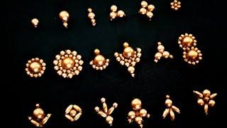 Aari Work Buttas  1 | 18 Different, Simple and Easy Buttas using Beads | Beginners Special