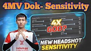 4MV Dok : PUBG & BGMI SENSITIVITY  4x God?100% Original  - @Dok922. 