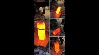 Forging and Shaping Red-Hot Steel Blocks - So Satisfying!