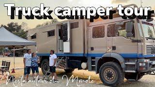 TRUCK CAMPER TOUR - Présentation camion d'EXPEDITION  - Daily vlog 55 - Nesta autour du Monde 