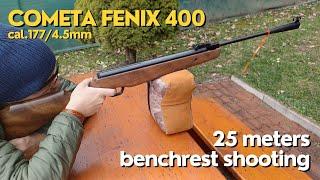 Cometa FENIX 400 Air Rifle | Benchrest Shooting at 25 m | Accuracy Test