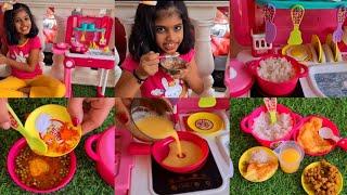 ആദ്യമായി #KitchenSetൽ ചോറും കറികളും വെക്കുന്ന #Tiyakutty #Miniature Cooking video #realcooking