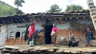 Traditional Nepali Mountain Village life || Most peaceful And Relaxing mountain village life