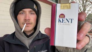 Smoking a Kent Classic King Cigarette - Review