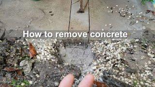 Concrete cut and removal Waterproofing must see easy DIY