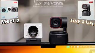 Top 4K Webcams for Video Recording 2025: OBSBOT Tiny 2 Lite and Meet 2 REVIEW.