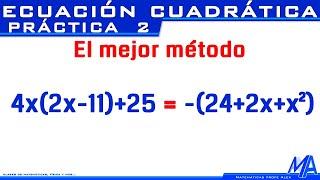 Solución de la ecuación cuadrática | Práctica 2