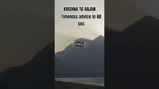 "#KRISHNA'S TIMELESS #advice TO ARJUN | #BHAGWAT GITA #wisdom IN 60 #second"