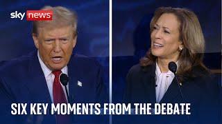 Trump v Harris: US debate in three minutes