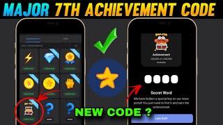 Major Daily Achievement Code Today | Major Airdrop Achievement Collet | Major airdrop listing