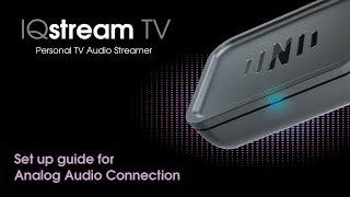 IQstream TV Setup for Analog Audio Connections