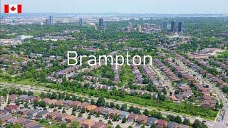 BRAMPTON Ontario Canada - Drone View 4K footage