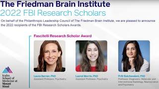 2022 FBI Research Scholars - Laura Berner, PhD, Laurel Morris, PhD and Priti Balchandani, PhD