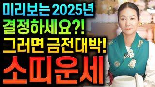 ⭐미리보는 2025년 을사년 신년운세 소띠운세⭐2025년 결정난다 금전운 대박나는 소띠에게 생길 큰 변화들 소띠 61년생 73년생 85년생 97년생 소띠운세 재물운 금전운 대박난다