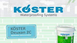 External basement / deck waterproofing with Koster Deuxan 2C (Demo)