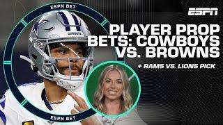 Cowboys vs. Browns player prop bet + Rams vs. Lions pick  | ESPN BET Live