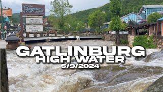 GATLINBURG TN HIGH WATER Power Outages, Road Closures