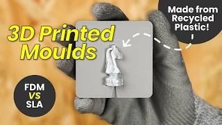 How to 3D Print Injection Molds (FDM vs SLA) to Recycle Plastic!