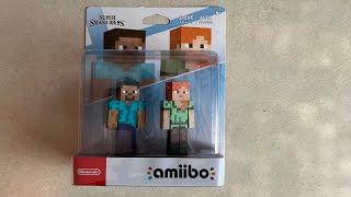 Unboxing Steve/Alex Super Smash Bros. Series 2-pack amiibo Figures