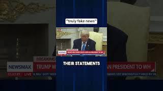 Reporter asks valid question, Trump claims “fake news” #shorts