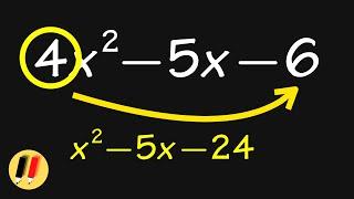 FASTEST way to factor a trinomial! #shorts