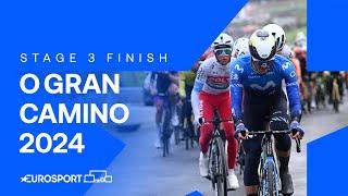 IMPRESSIVE RIDE!  | Stage 3 Finish O Gran Camiño 2024 | Eurosport Cycling