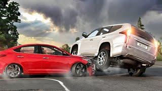 Realistic Crossroad Car Crashes #04 | BeamNG.drive