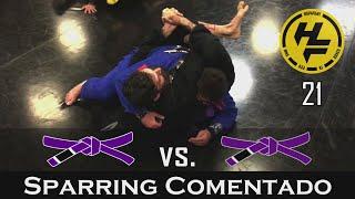 BJJ | SPARRING Comentado #21 (Morado🟣 vs. Morado🟣)