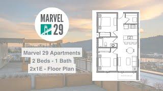 2*1E Floor Plan Virtual Tour - Marvel 29 Apartments