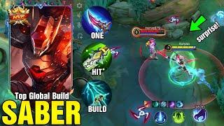 SABER BETTER THAL ALL ASSASSIN?  | SABER ONE HIT BUILD AND BEST GANK LANE - MLBB SABER GAMEPLAY