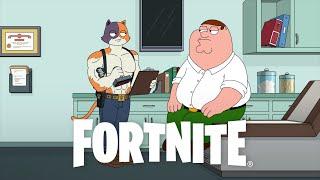 Peter Griffin demande des conseils de muscu à Miaousclé | Court-métrage hybride de Fortnite