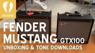 Mustang GTX 100 Amp Unboxing & Tone Demo - Fender GTX Amplifier comparison to GTX50 (2020 100 50 GT)