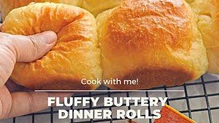 Fluffy Buttery Dinner Rolls
