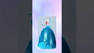 Amazing Tsunami Elsa princess cake recipe#shorts #youtubeshorts #viral #shortsviral #elsa