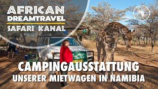 Camping in Namibia - Campingausstattung bei unseren Mietwagen in Namibia