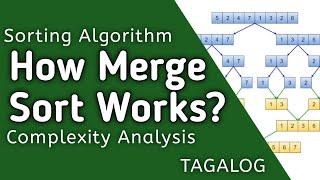 MERGE SORT ALGORITHM AND COMPLEXITY ANALYSIS | SORTING ALGORITHM