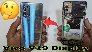 Vivo V19 Display Change Original Fingerprint Sensor Working | how to fix vivo v19 screen |AMS-HINDI